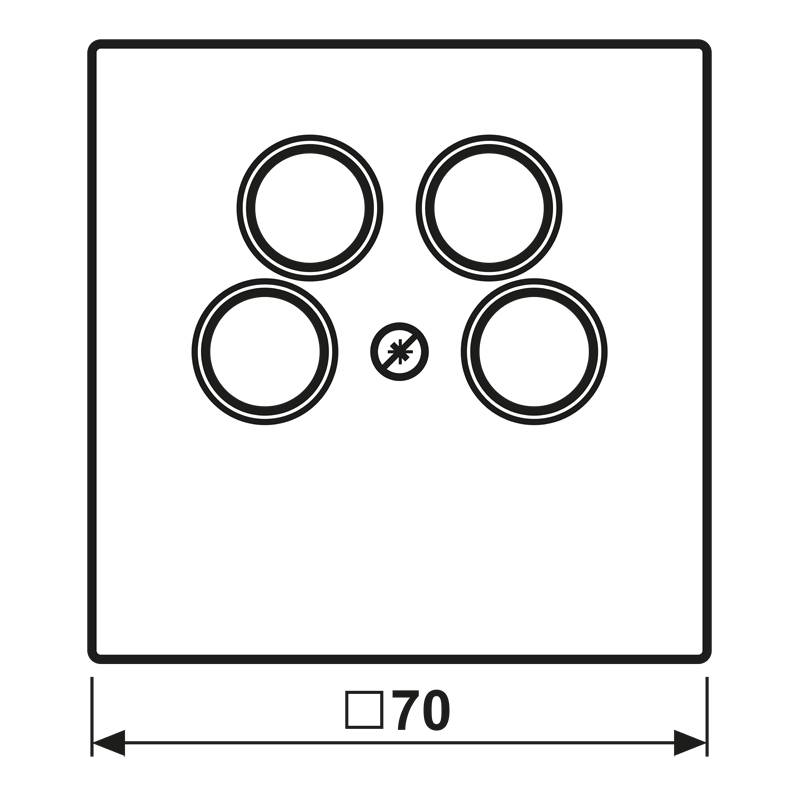 Jung Abdeckung eds ES 2990-4 SAT2