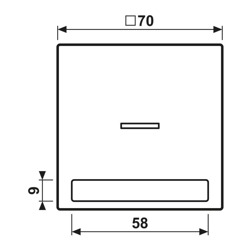 Jung Wippe Licht./Schriftf.lgr LS 990 NAKO5 LG