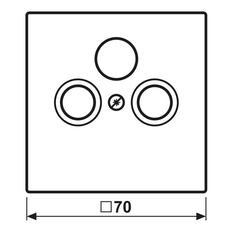 Jung Abdeckung AL 2990 SAT D