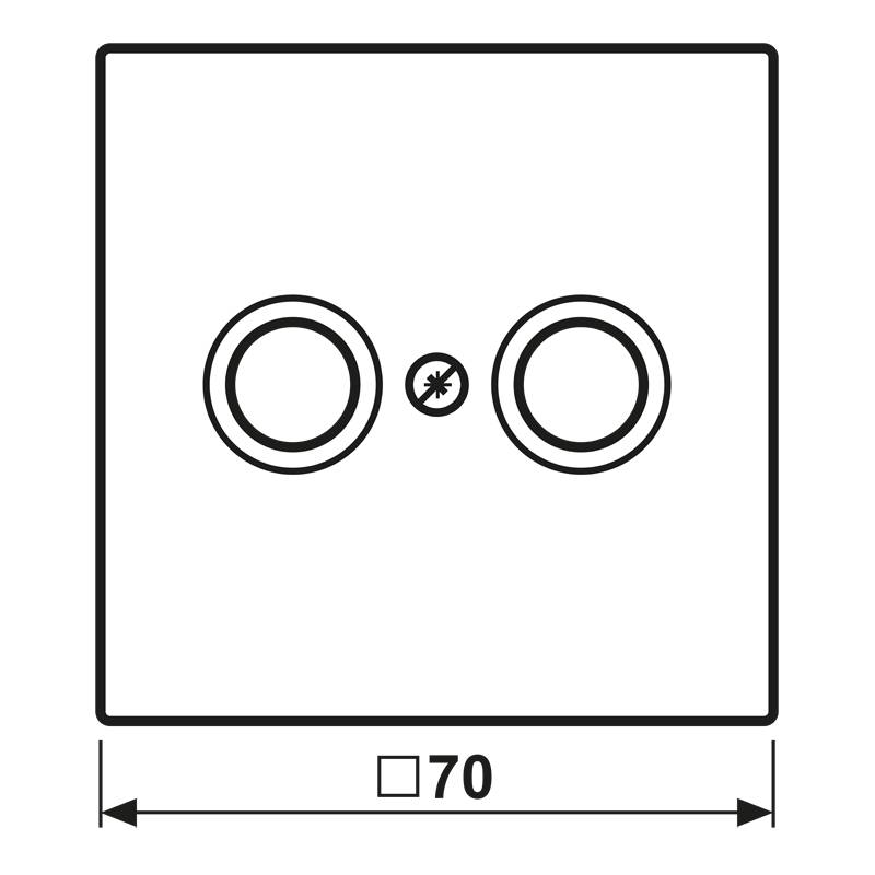 Jung Abdeckung LS 990 TV GGO