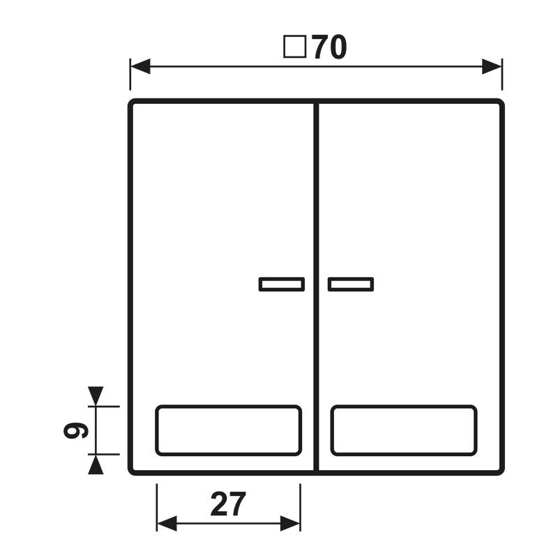 Jung Wippe Licht./Schriftf.aws LS 995 NA KO5 WW