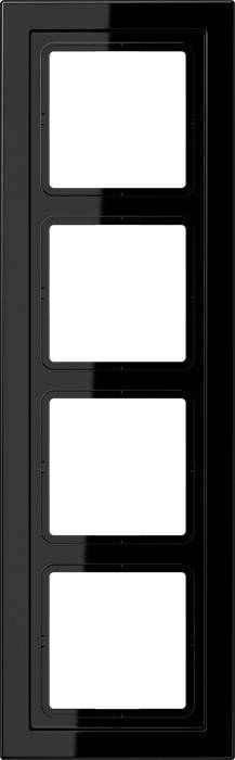 Jung Rahmen 4-fach sw LSD 984 SW