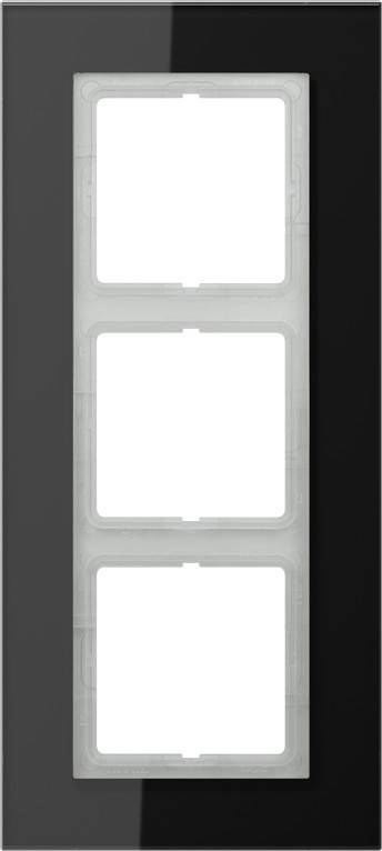 Jung Glasrahmen 3-fach sw LSP 983 GL SW