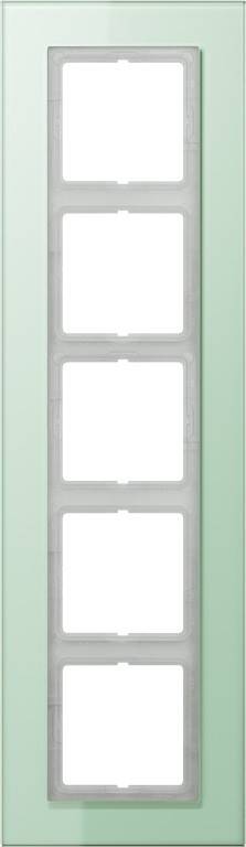 Jung Rahmen 5-fach mt ws LSP 985 GLAS