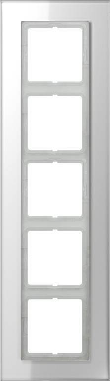 Jung Glasrahmen 5-fach aws LSP 985 GL WW