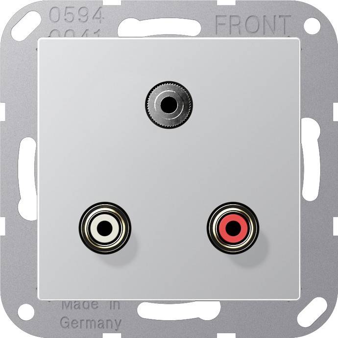 Jung Multimedia-Anschluss alu MA A 1011 AL