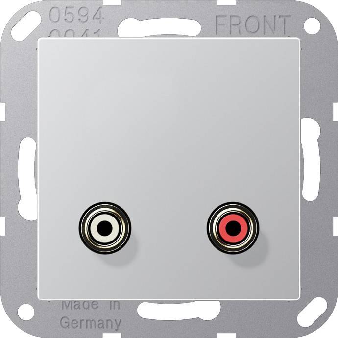 Jung Multimedia-Anschluss alu MA A 1021 AL