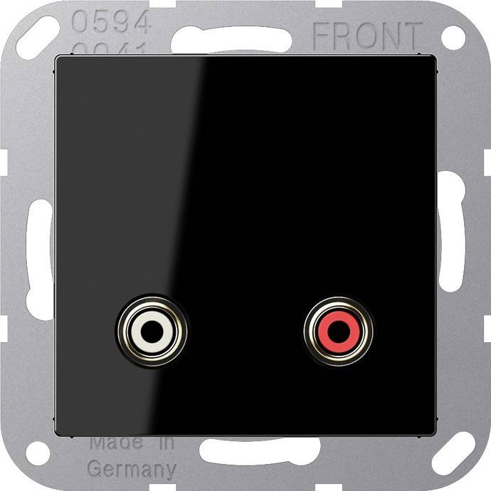 Jung Multimedia-Anschluss sw MA A 1021 SW
