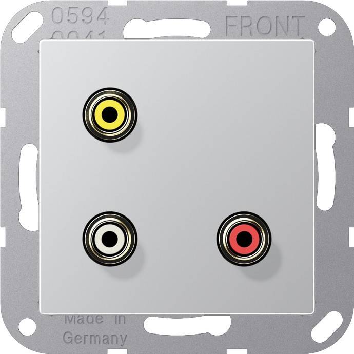 Jung Multimedia-Anschluss alu MA A 1031 AL