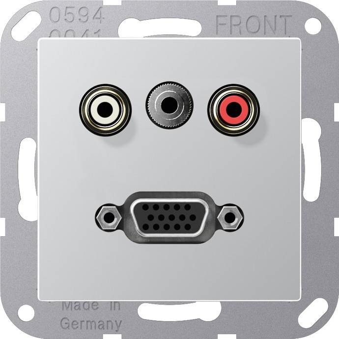 Jung Multimedia-Anschluss alu MA A 1072 AL