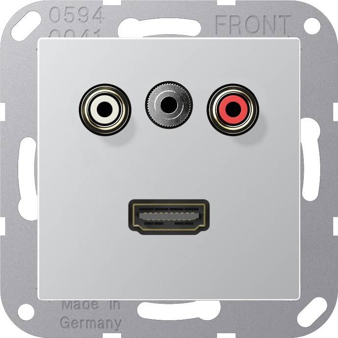 Jung Multimedia-Anschluss alu MA A 1082 AL