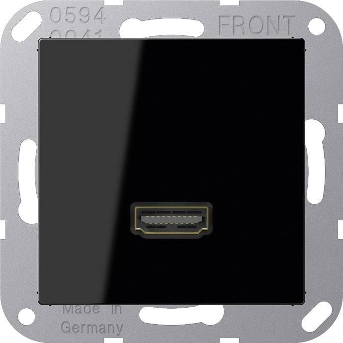 Jung Multimedia-Anschluss sw MA A 1112 SW