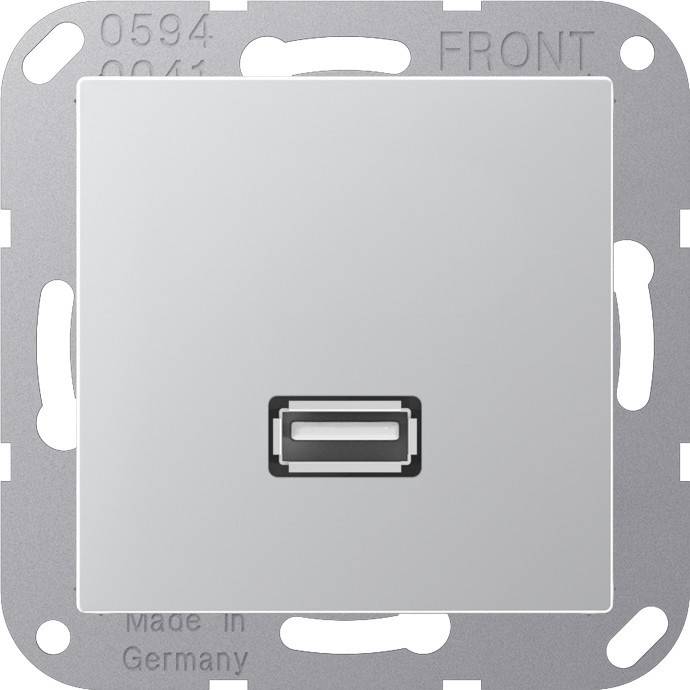Jung Multimedia-Anschluss alu MA A 1122 AL