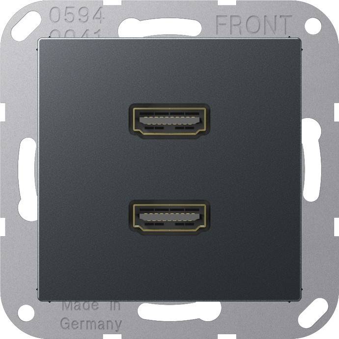 Jung Multimediadose 2 x HDMI MA A 1133 ANM