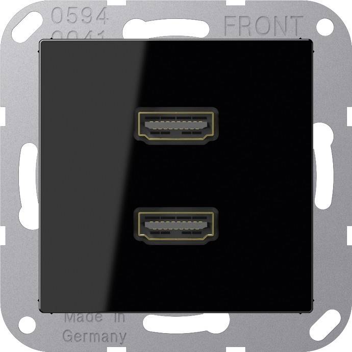 Jung Multimedia-Anschluss sw MA A 1133 SW