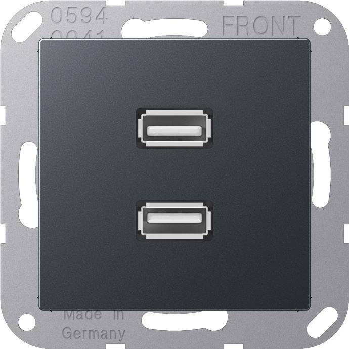 Jung Multimediadose 2 x USB MA A 1153 ANM