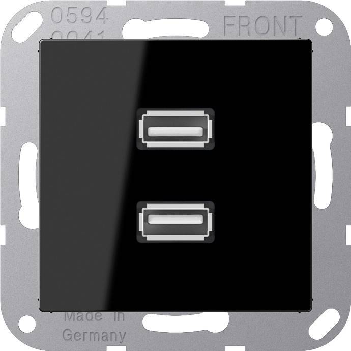 Jung Multimedia-Anschluss sw MA A 1153 SW