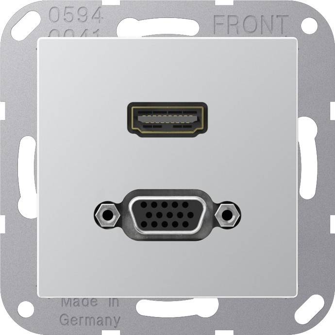 Jung Multimedia-Anschluss alu MA A 1173 AL