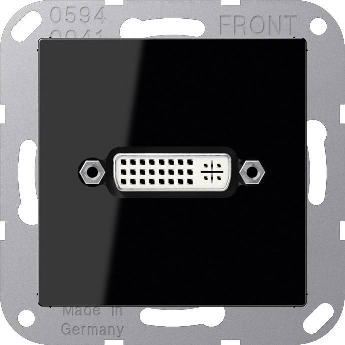 Jung Multimedia-Anschluss sw MA A 1193 SW