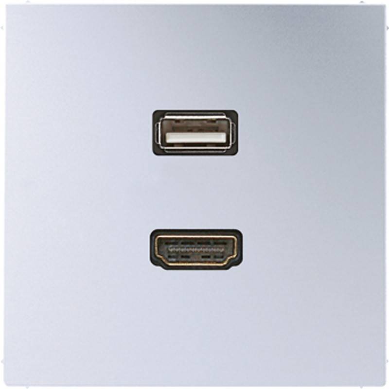 Jung Multimedia-Anschluss alu MA AL 1163