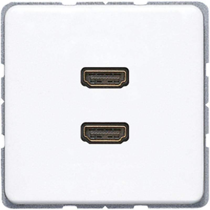 Jung Multimediadose 2 x HDMI MA CD 1133 WW