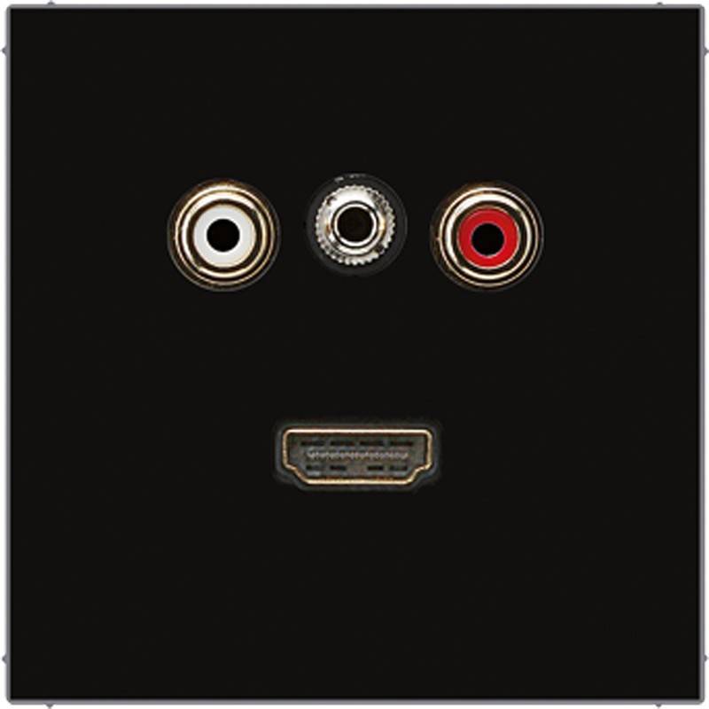 Jung Multimedia-Anschluss sw MA LS 1082 SW