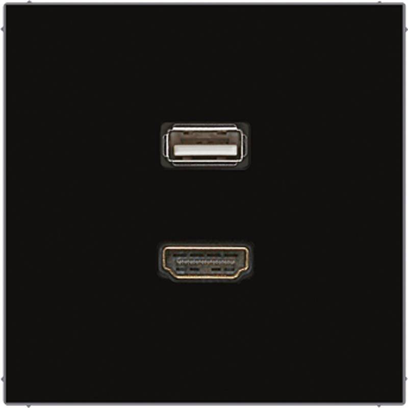 Jung Multimedia-Anschluss sw MA LS 1163 SW