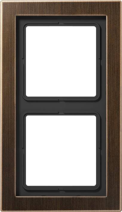 Jung Rahmen 2fach Mess/antik MED 2982 AT