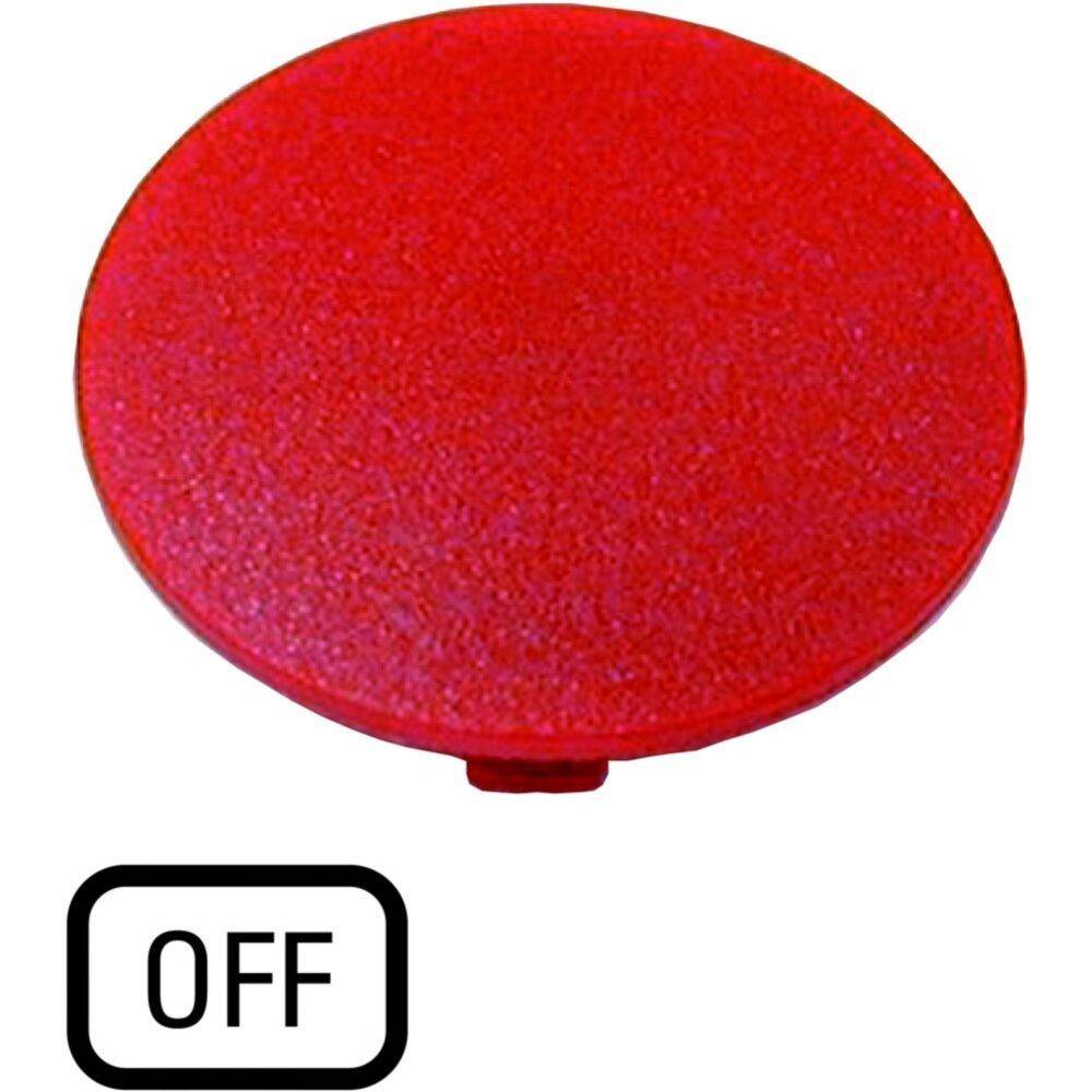Ein großer roter Knopf mit der Beschriftung 