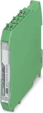Ein grünes industrielles Elektromodul mit dem Etikett 
