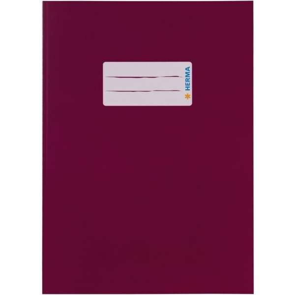 Heftschoner Karton A5 weinrot