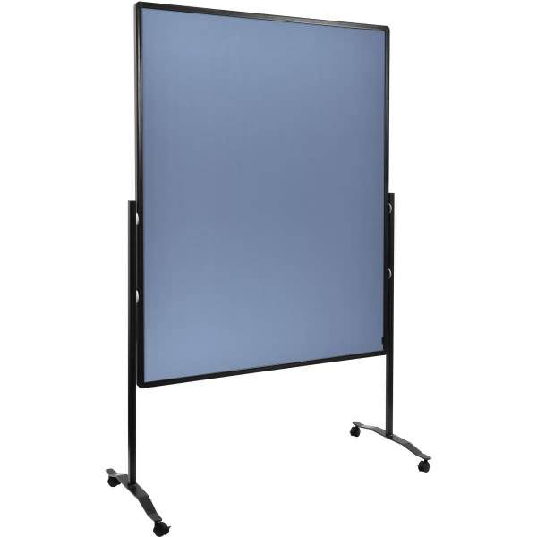 Moderationswand Premium Plus 120x150cm Filz blaugrau