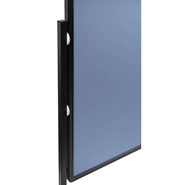 Moderationswand Premium Plus 120x150cm Filz blaugrau