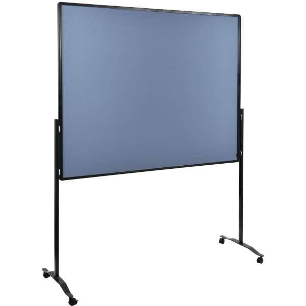 Moderationswand Premium Plus 120x150cm Filz blaugrau