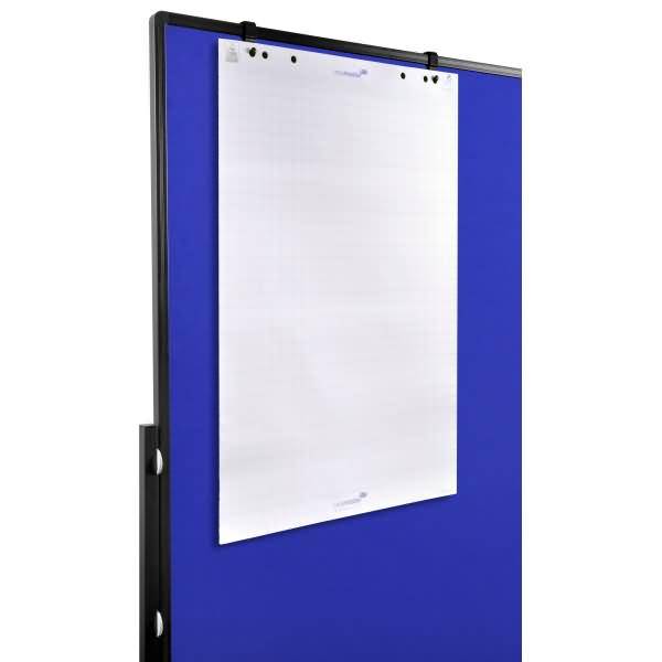 Moderationswand Premium Plus120x150cm klappbar Filz marineblau