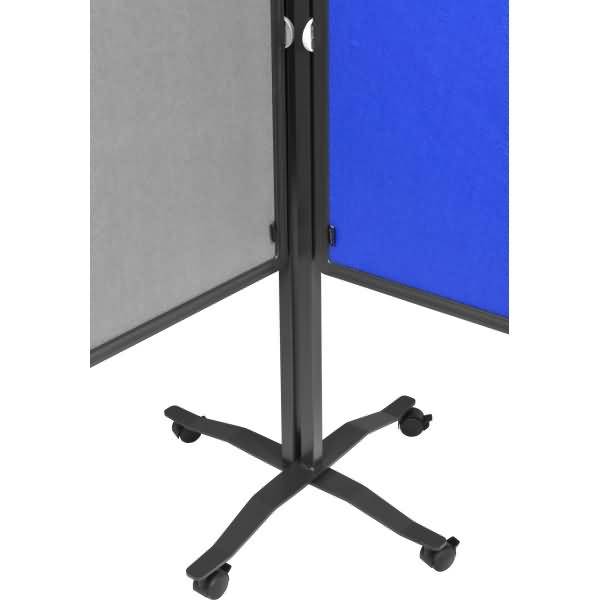Moderationswand Premium Plus 120x150cm klappbar Filz grau