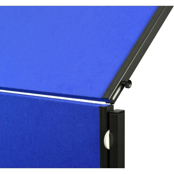 Moderationswand Premium Plus120x150cm klappbar Filz marineblau