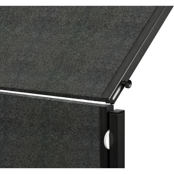 Moderationswand Premium Plus 120x150cm klappbar Filz anthrazit