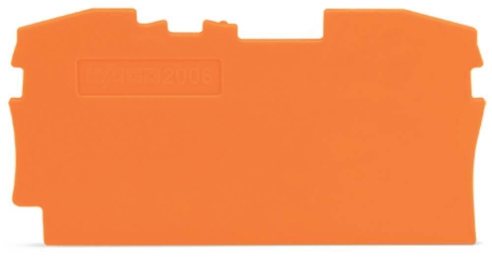 Ein orangefarbener Aktenordner mit einer Registerkarte oben, geprägt mit 