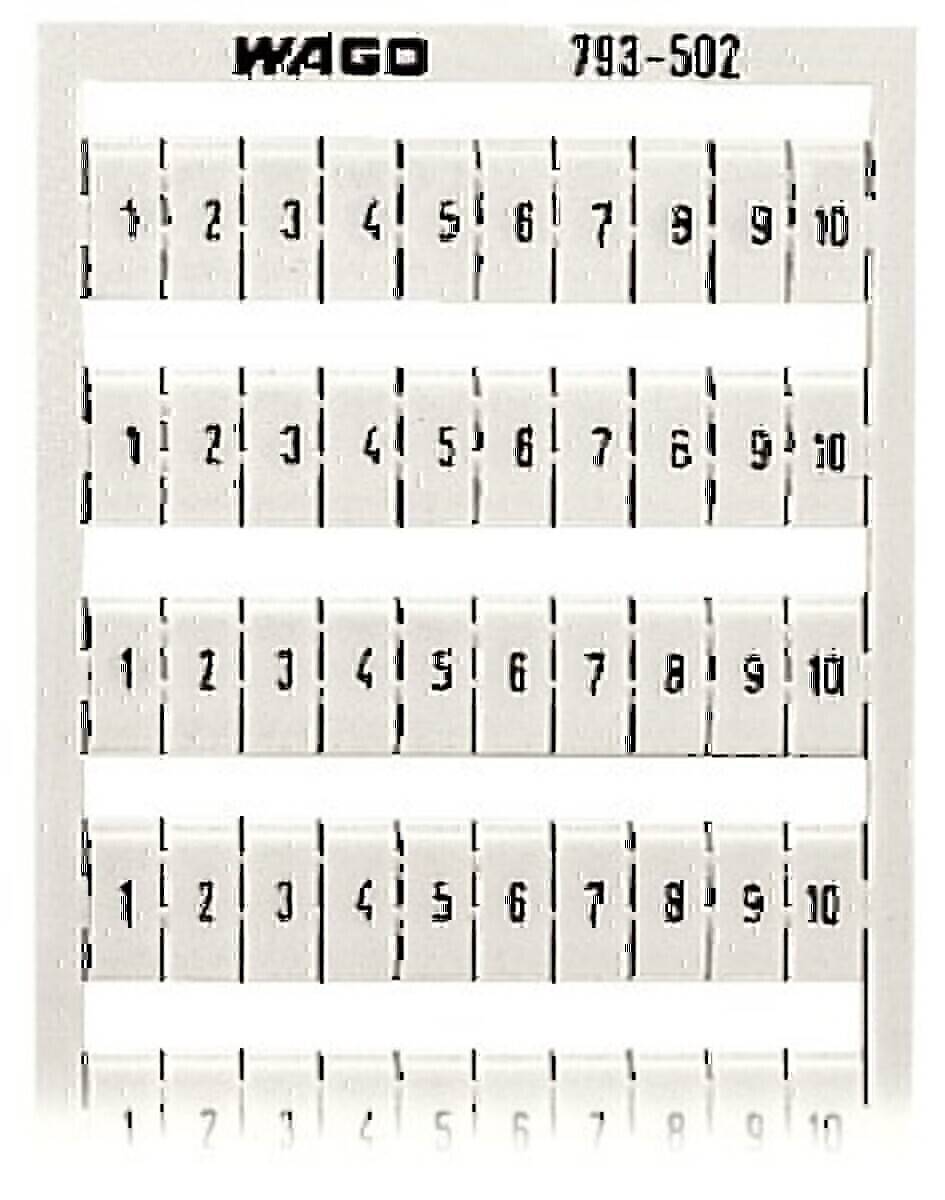 WAGO GmbH & Co. KG WMB-Bezeichnungssystem 793-502