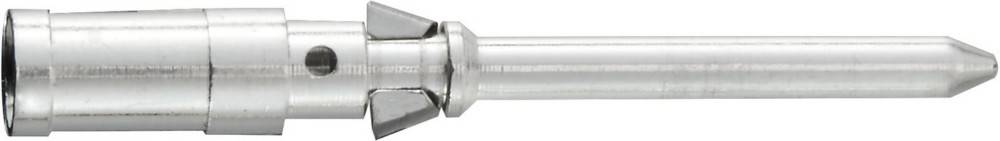 Detailaufnahme einer Sechskant-Bitaufnahme mit metallischer Oberfläche, die die sechseckige Spitze zum Anziehen oder Lösen kompatibler Befestigungselemente zeigt.