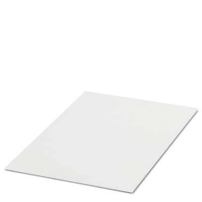 Ein leeres, weißes Blatt Papier liegt auf einer ebenen Oberfläche, leicht zur Seite geneigt.