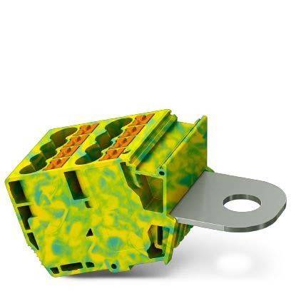Ein 3D-Modell eines elektrischen Anschlusses, das eine thermische Analyse mit unterschiedlichen Farbverläufen zur Darstellung der Temperaturverteilung zeigt.