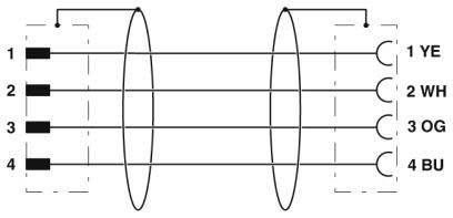 Diagramm von zwei konvexen Linsen, die sich gegenüber stehen, mit parallelen Linien, die hindurchgehen und die Konvergenz des Lichts veranschaulichen.