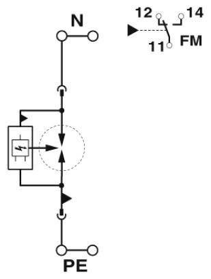 Ein Schaltplan mit einer Diode, einem Widerstand und einer Lampe in Reihe, wobei ein Schalter den Stromfluss steuert.