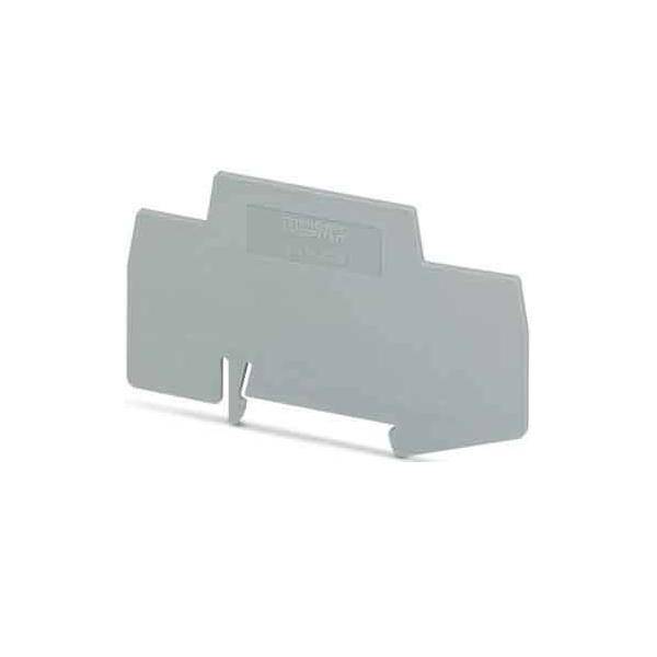 Eine graue Trennscheibe, die zur Trennung von Komponenten in elektrischen Systemen verwendet wird.