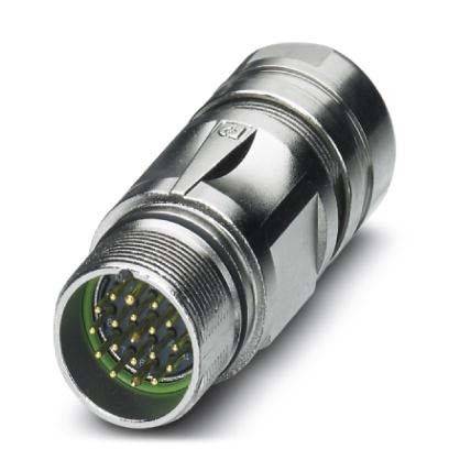 Ein Metallverbinder mit mehreren kleinen Stiften, die innen angeordnet sind und für sichere elektrische Verbindungen konzipiert sind.