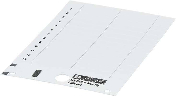 Phoenix Contact Kunststoffschild US-EMLP (40X10)