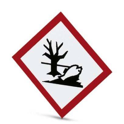 Warnschild in roter Rautenform mit der Aufschrift 