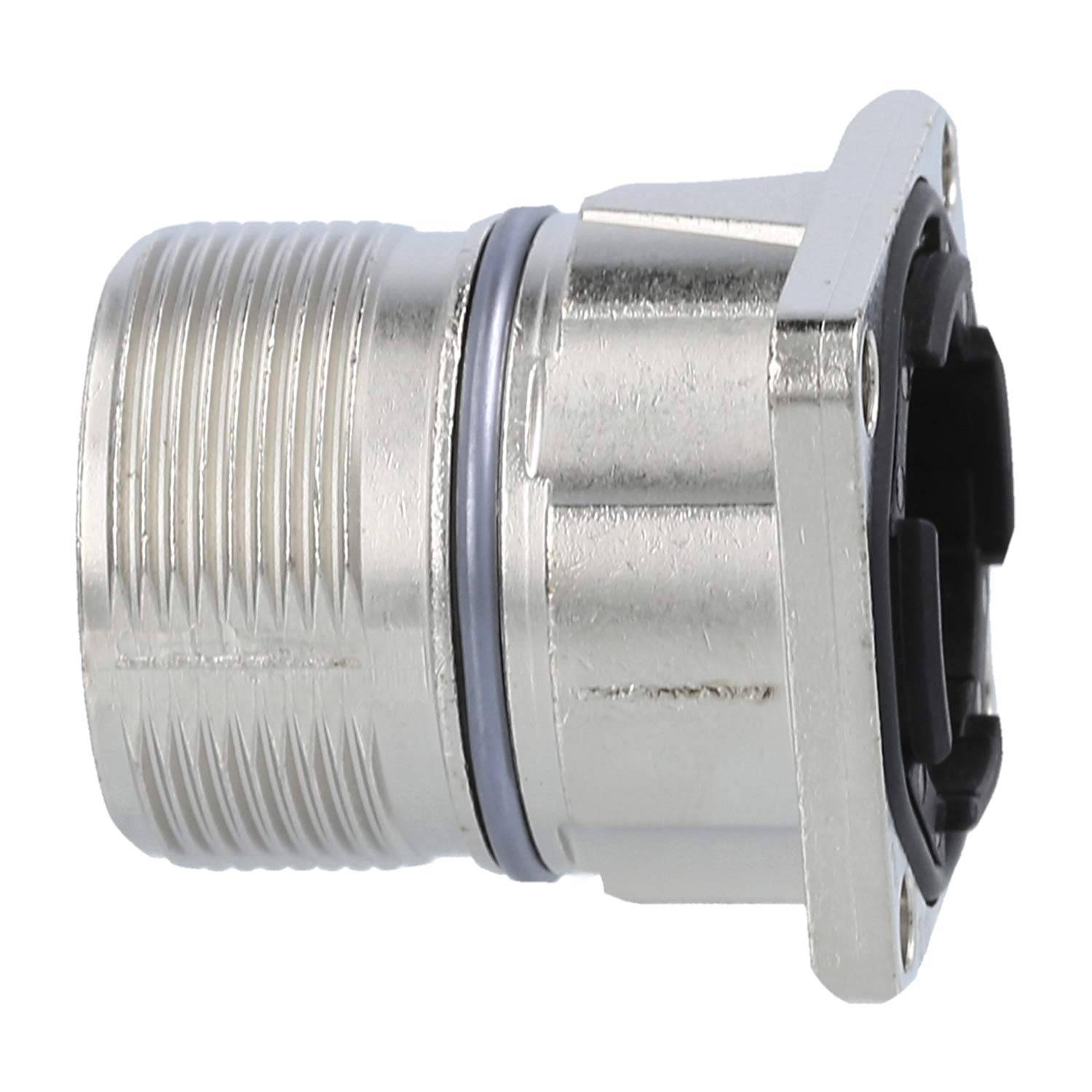 Phoenix Contact M23 RF Gerätesteckverbinder gerade Stift / Buchse Vorderwand Farbe silber - 40 Stück